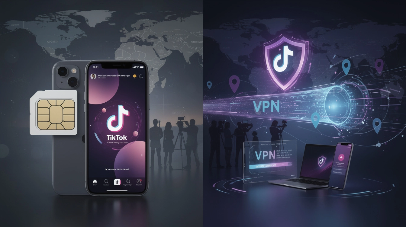 SIM Card vs VPN for TikTok: Which Actually Changes Your Audience?