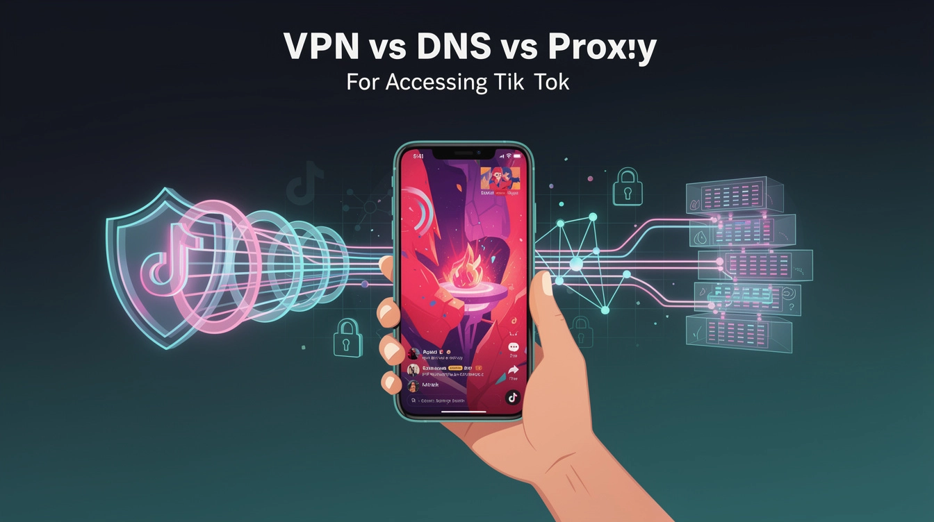 VPN vs DNS vs Proxy for TikTok: Which Method Actually Works?
